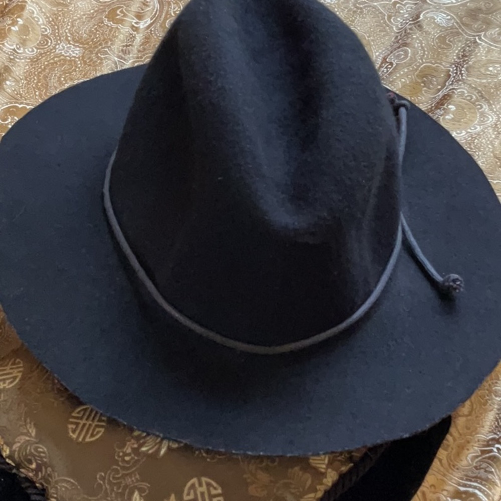 Sale….Black Wool fedora type hat